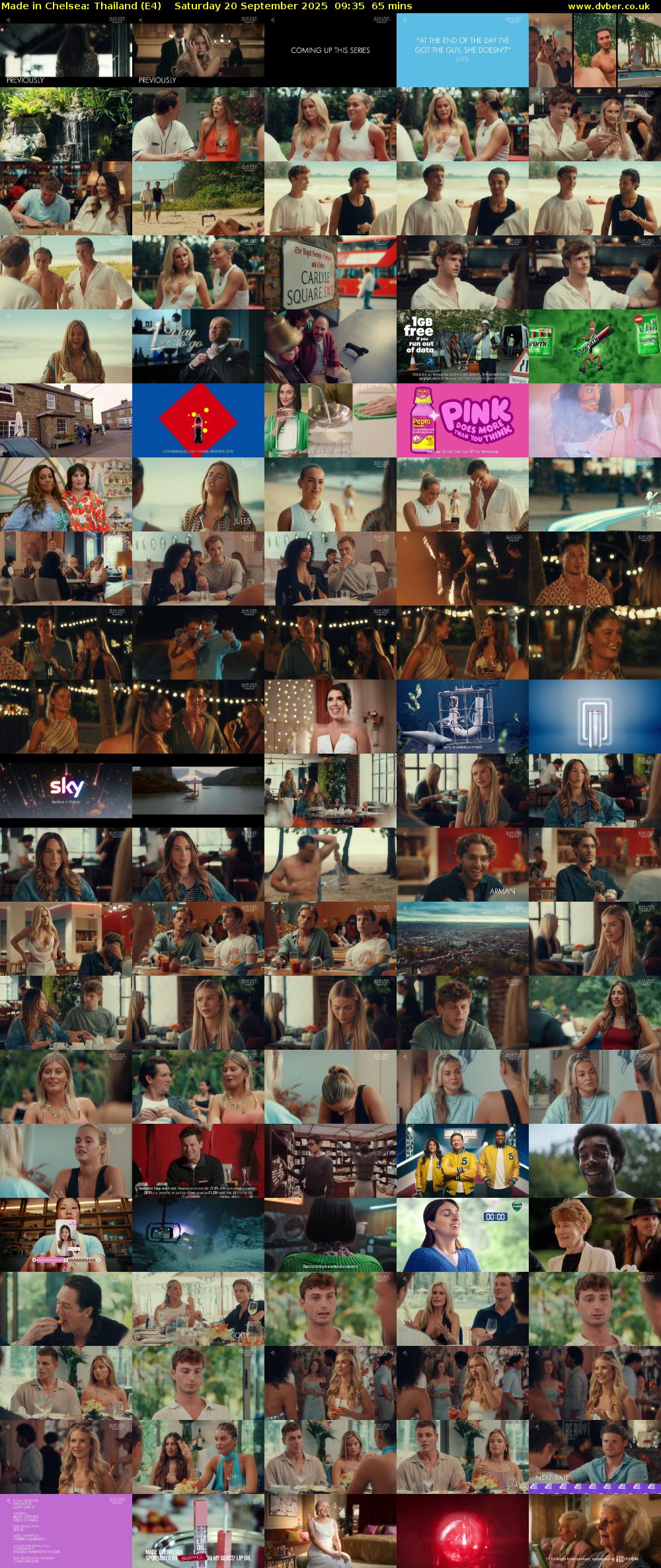 Made in Chelsea: Thailand (E4) Saturday 20 September 2025 09:35 - 10:40