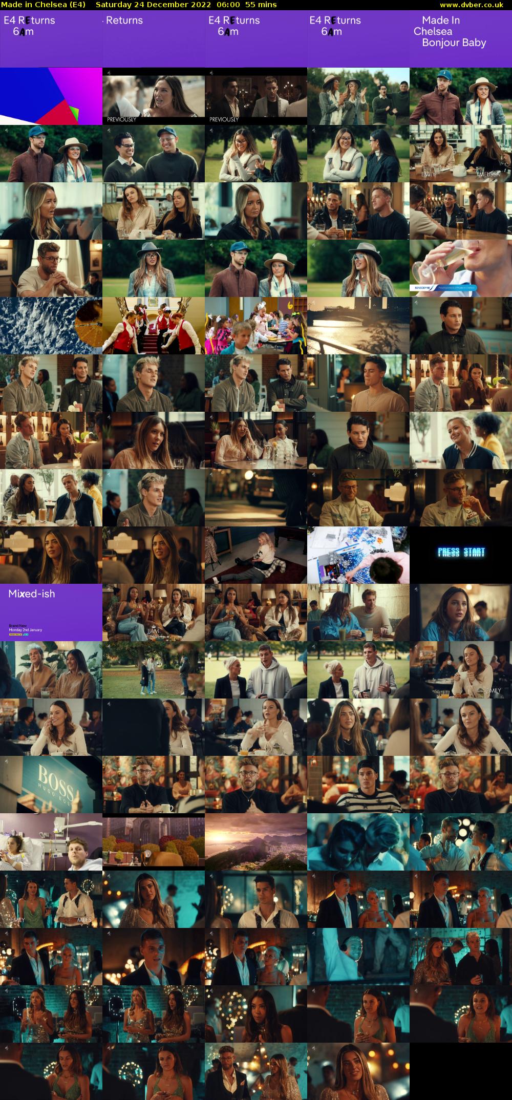 Made in Chelsea (E4) Saturday 24 December 2022 06:00 - 06:55