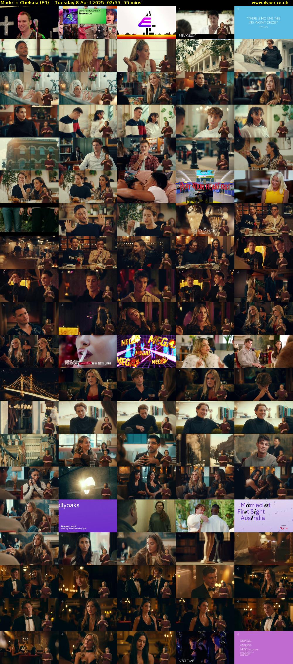 Made in Chelsea (E4) Tuesday 8 April 2025 02:55 - 03:50