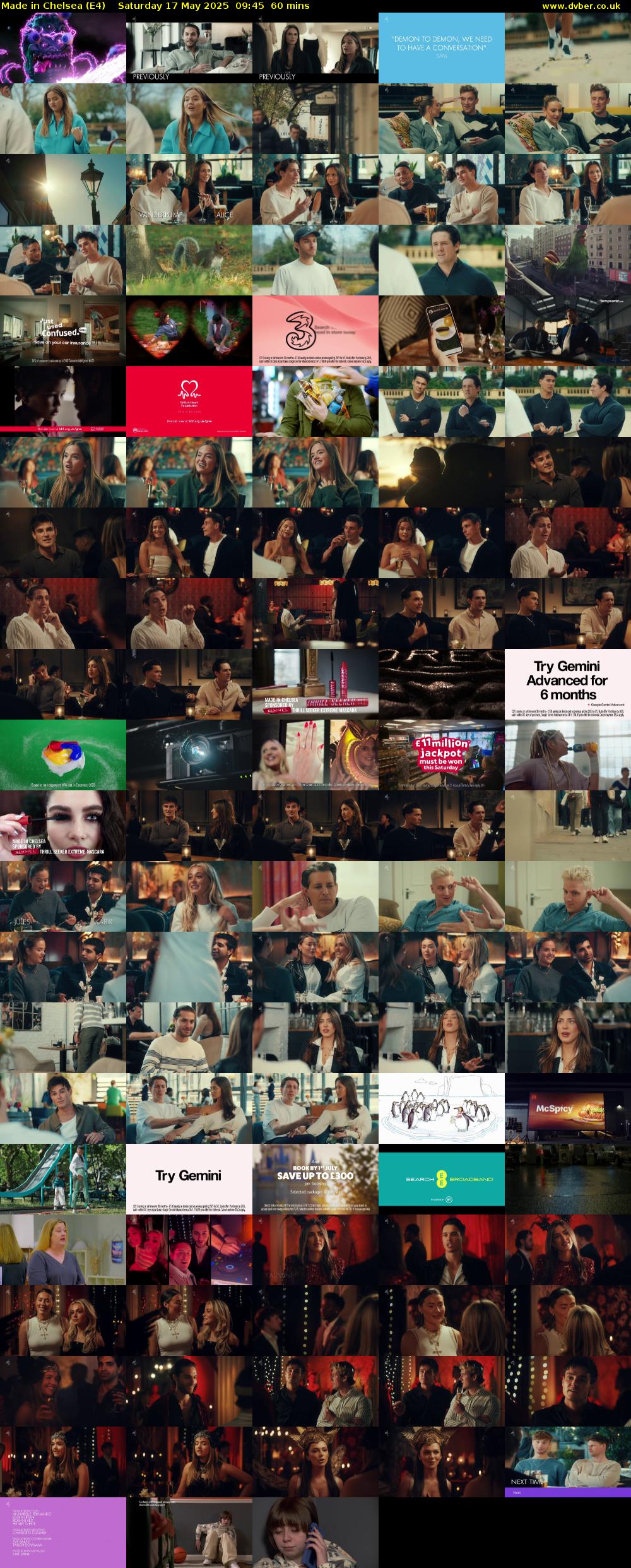 Made in Chelsea (E4) Saturday 17 May 2025 09:45 - 10:45