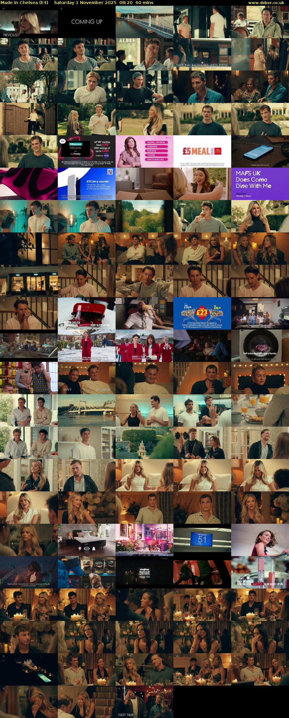 Made in Chelsea (E4) Saturday 1 November 2025 08:20 - 09:20