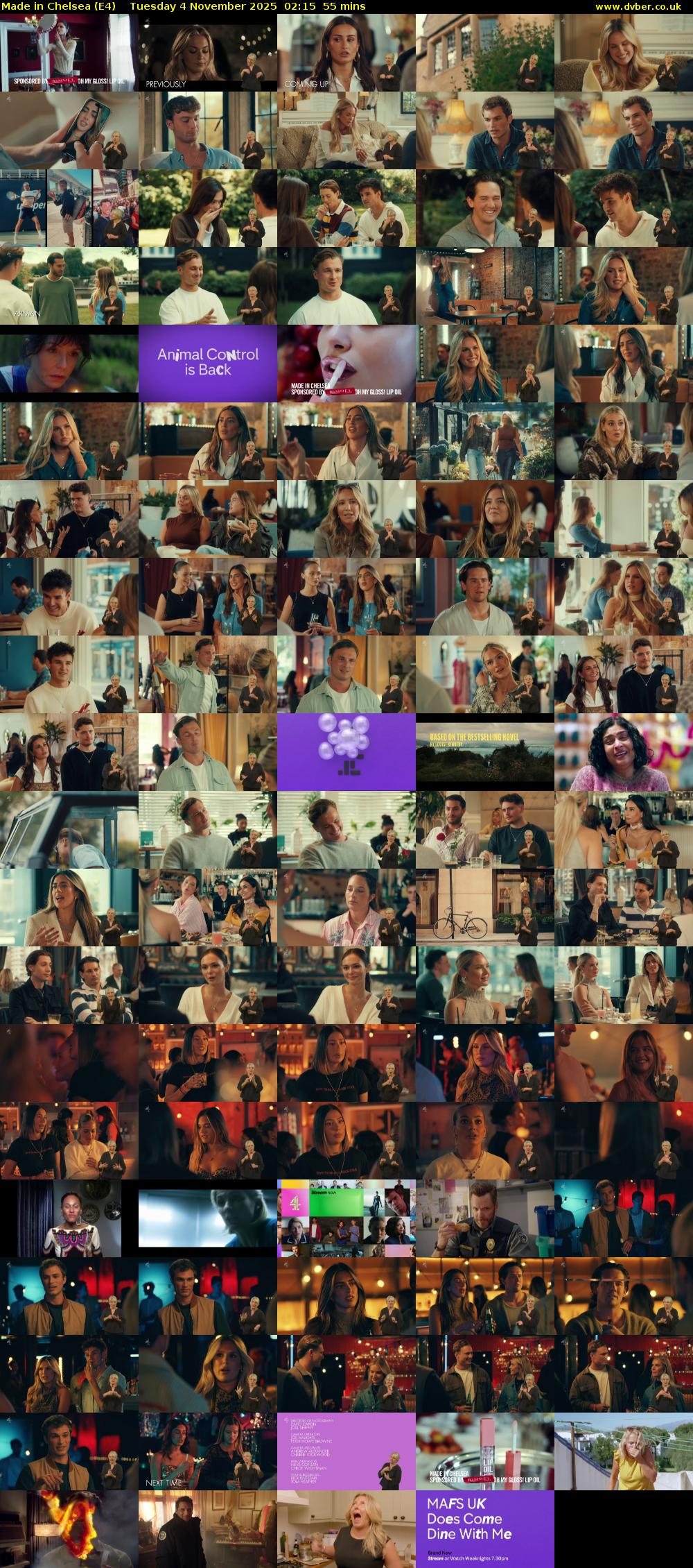 Made in Chelsea (E4) Tuesday 4 November 2025 02:15 - 03:10