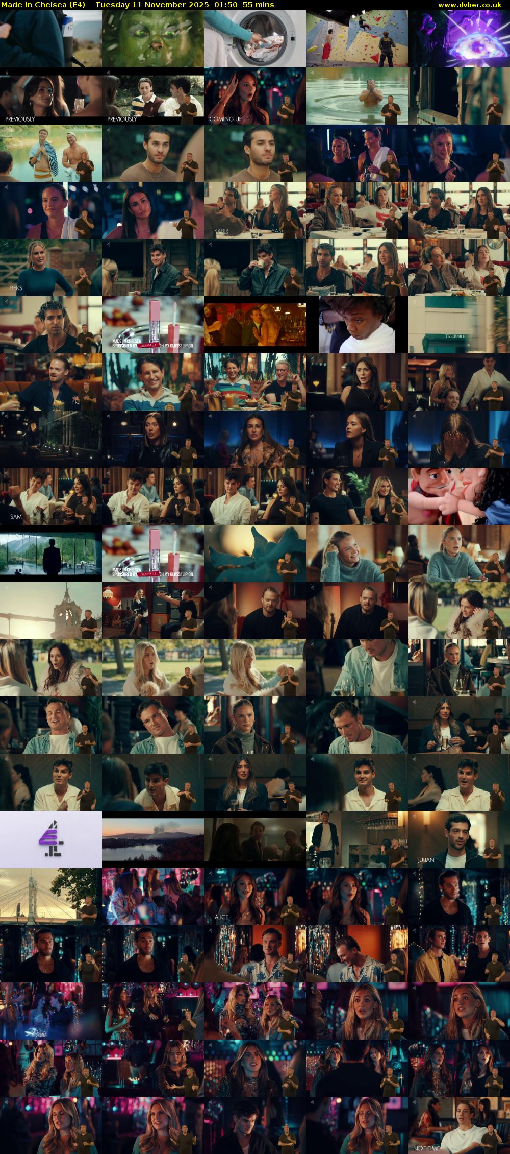Made in Chelsea (E4) Tuesday 11 November 2025 01:50 - 02:45