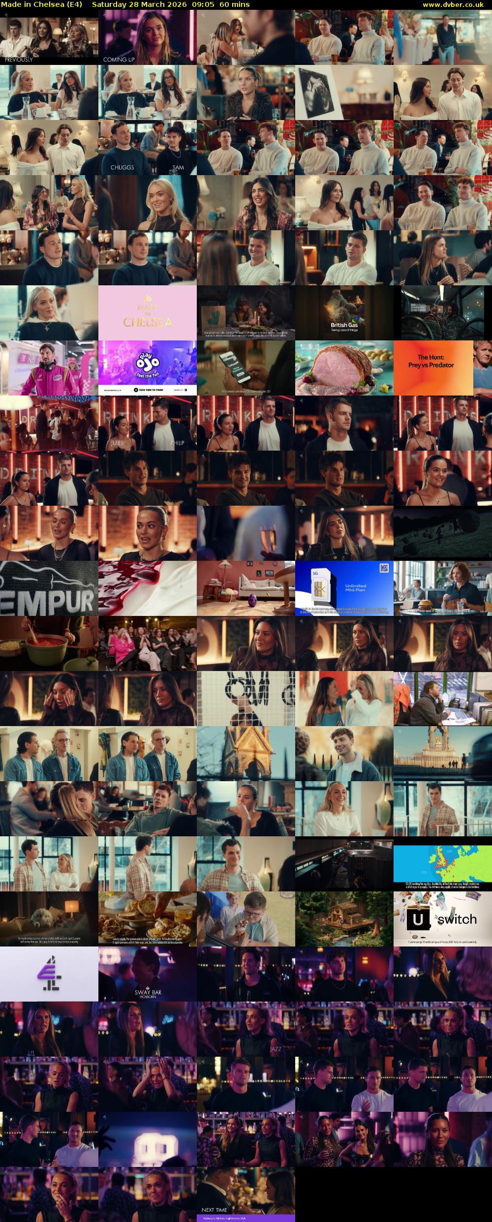 Made in Chelsea (E4) Saturday 28 March 2026 09:05 - 10:05