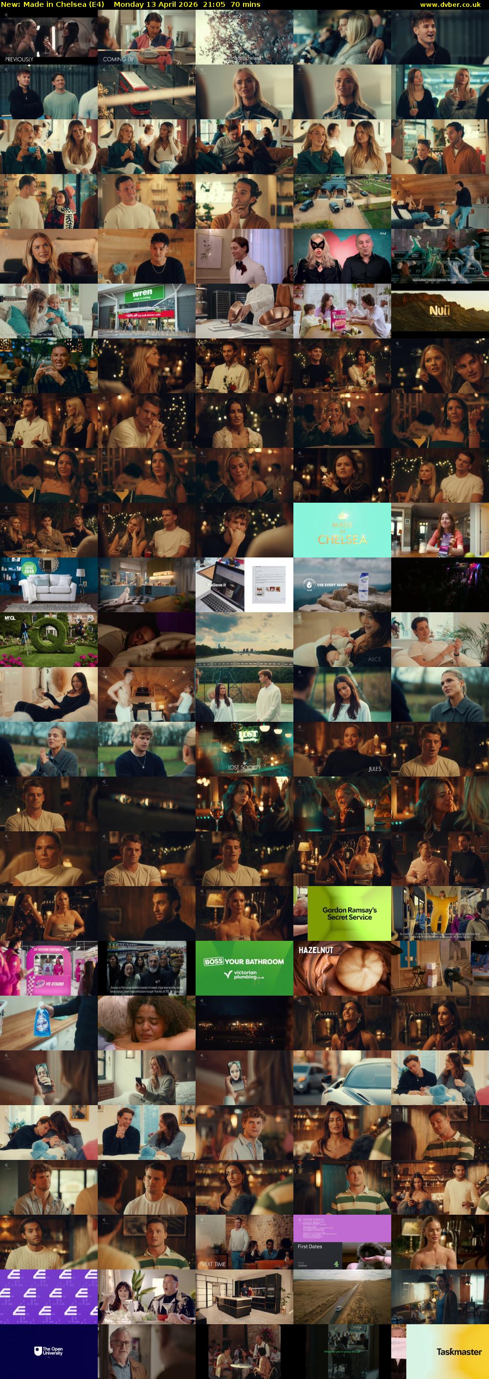 Made in Chelsea (E4) Monday 13 April 2026 21:05 - 22:15