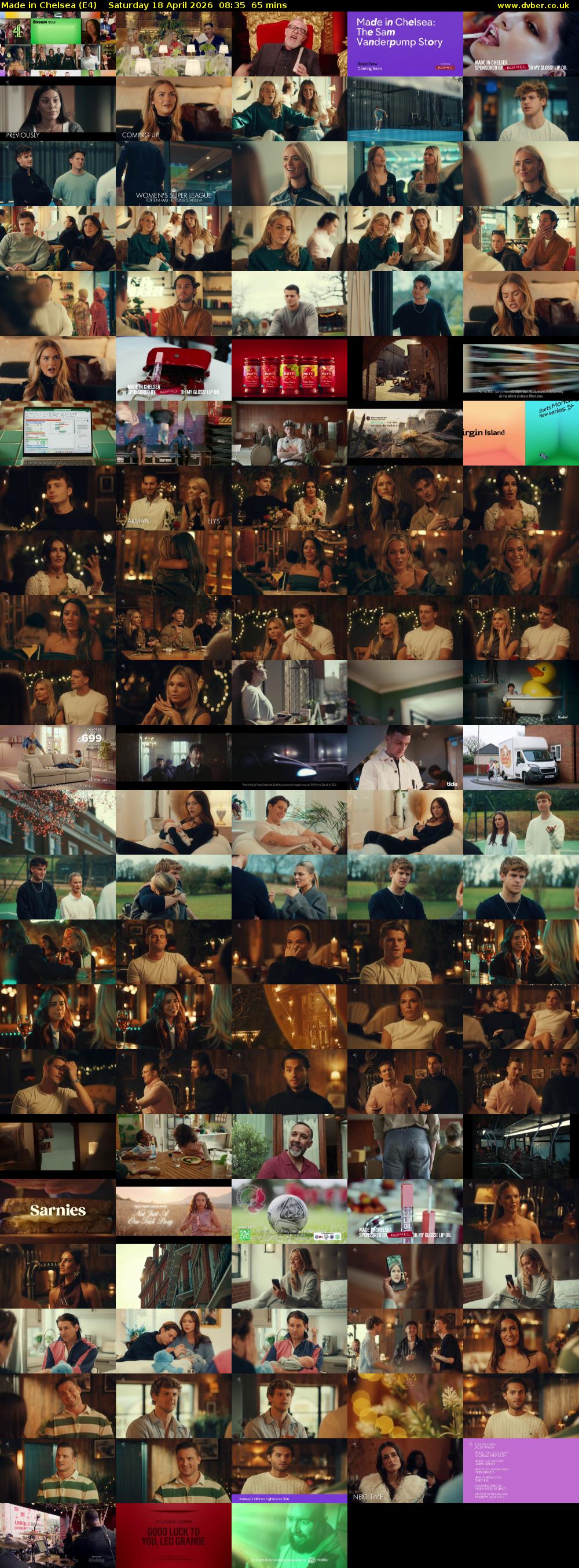 Made in Chelsea (E4) Saturday 18 April 2026 08:35 - 09:40