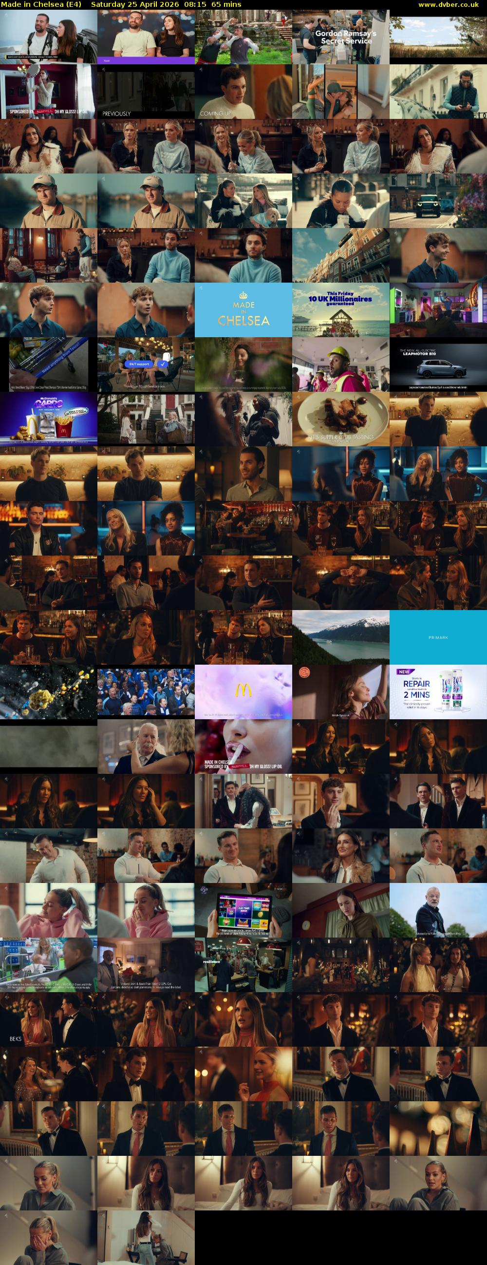 Made in Chelsea (E4) Saturday 25 April 2026 08:15 - 09:20
