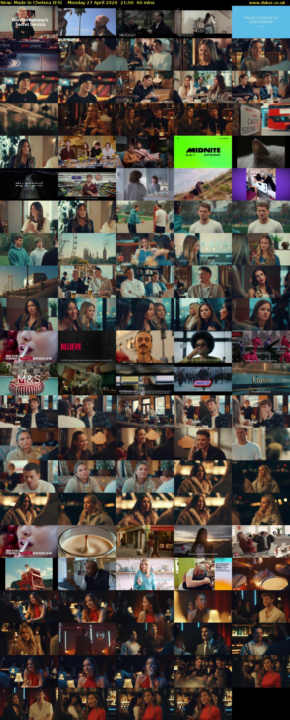 Made in Chelsea (E4) Monday 27 April 2026 21:00 - 22:00