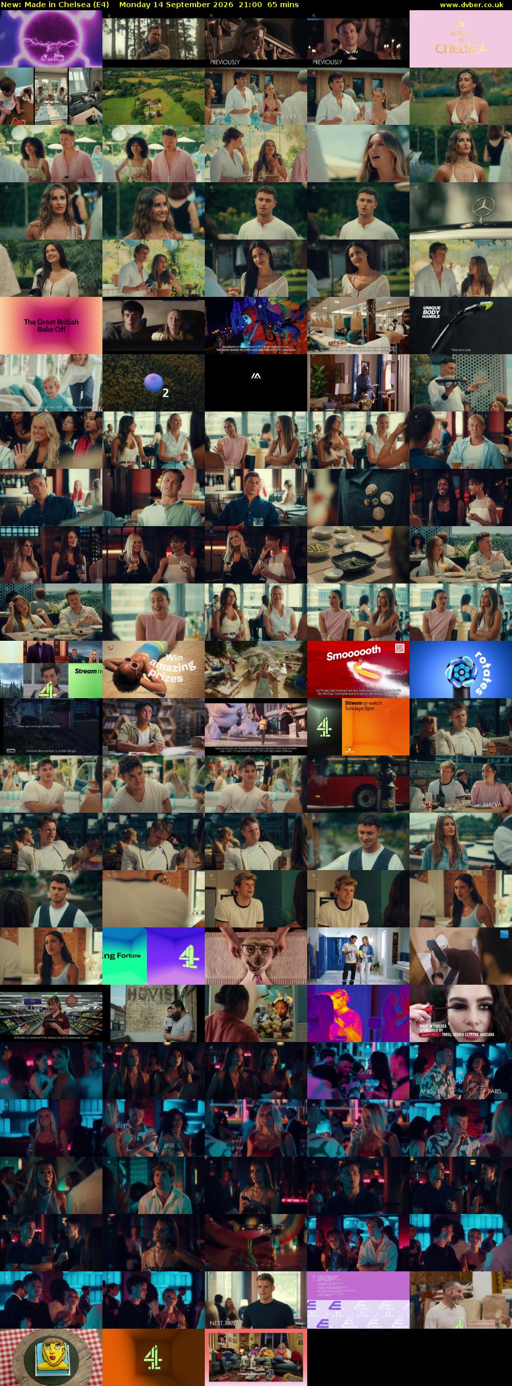 Made in Chelsea (E4) Monday 14 September 2026 21:00 - 22:05