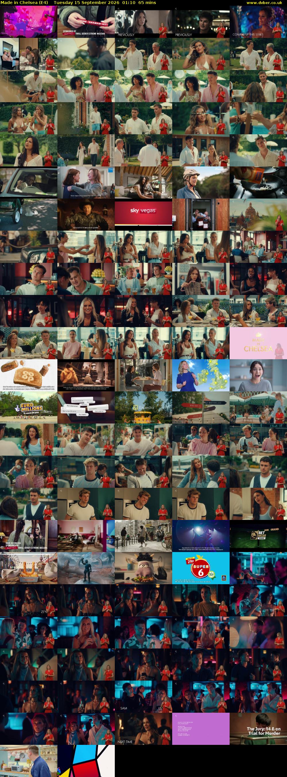 Made in Chelsea (E4) Tuesday 15 September 2026 01:10 - 02:15
