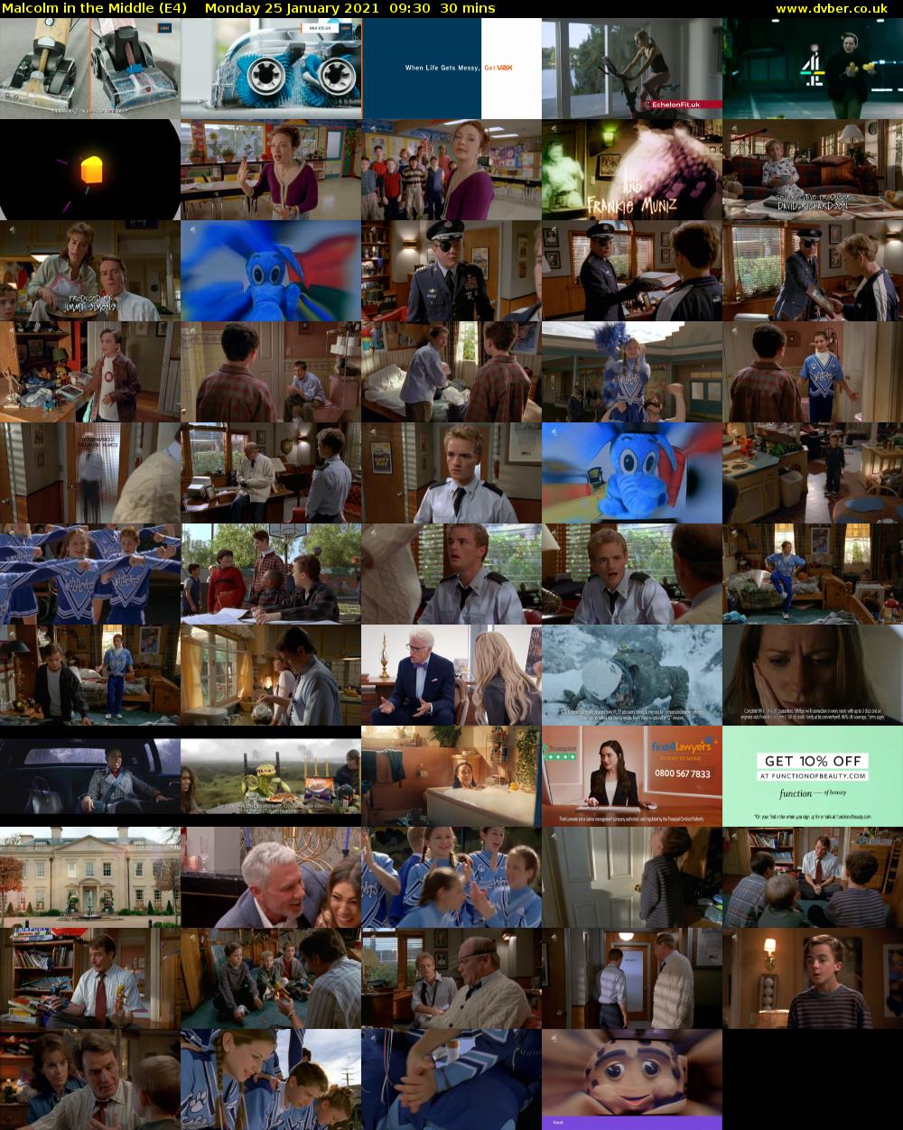 Malcolm in the Middle (E4) Monday 25 January 2021 09:30 - 10:00