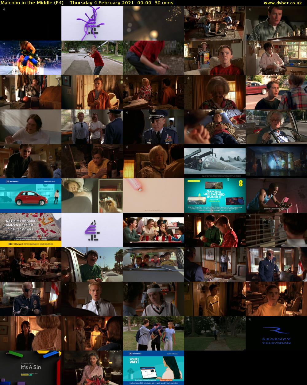 Malcolm in the Middle (E4) Thursday 4 February 2021 09:00 - 09:30
