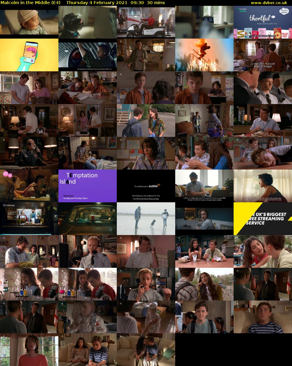 Malcolm in the Middle (E4) Thursday 4 February 2021 09:30 - 10:00