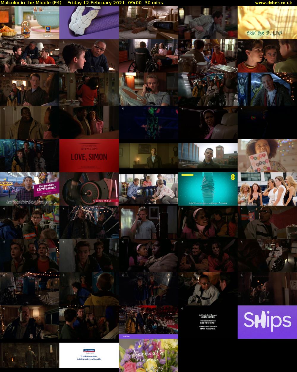 Malcolm in the Middle (E4) Friday 12 February 2021 09:00 - 09:30
