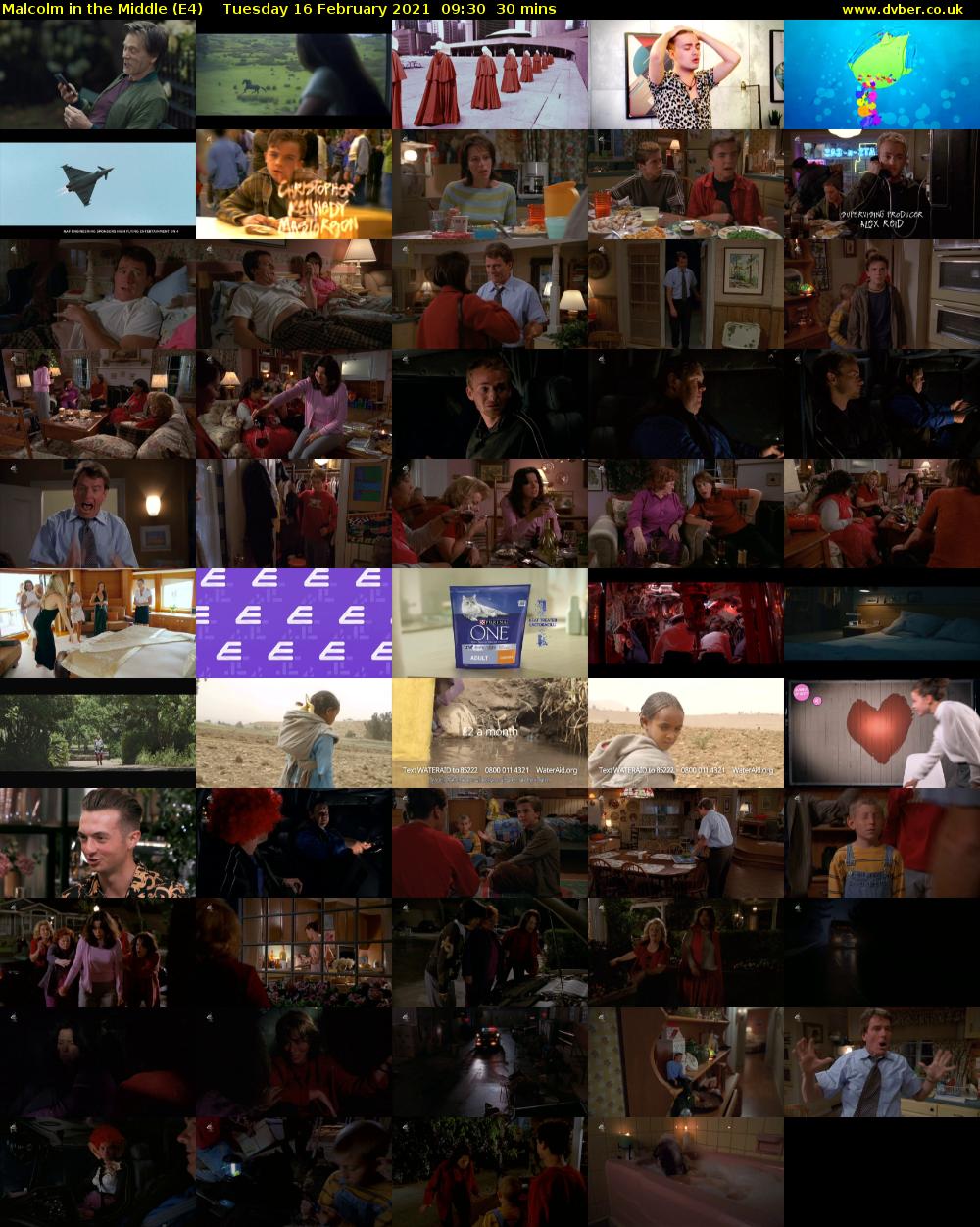 Malcolm in the Middle (E4) Tuesday 16 February 2021 09:30 - 10:00