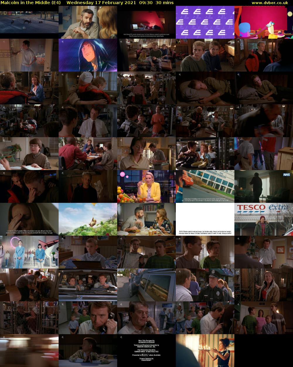 Malcolm in the Middle (E4) Wednesday 17 February 2021 09:30 - 10:00