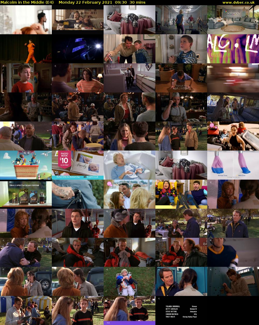Malcolm in the Middle (E4) Monday 22 February 2021 09:30 - 10:00