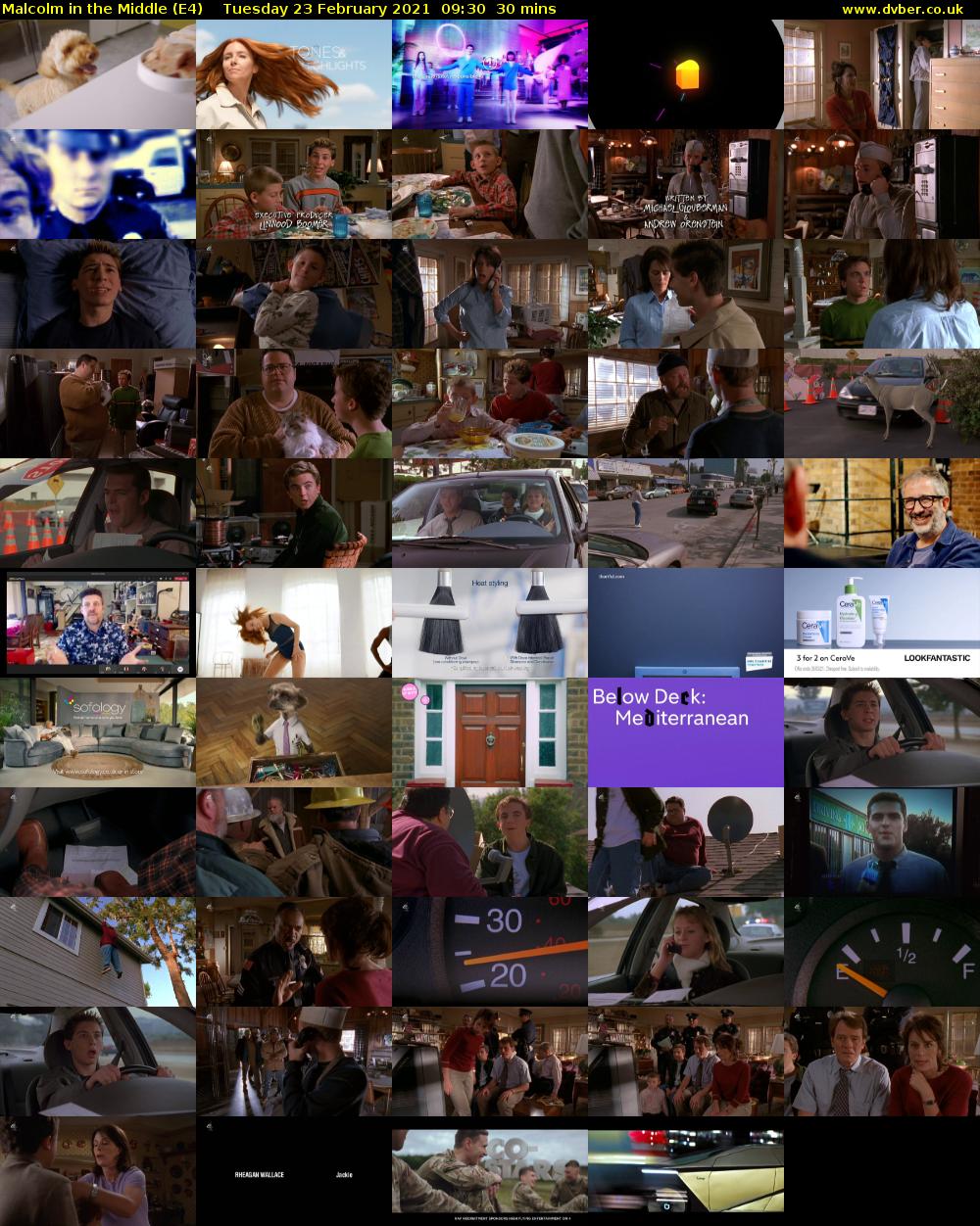 Malcolm in the Middle (E4) Tuesday 23 February 2021 09:30 - 10:00