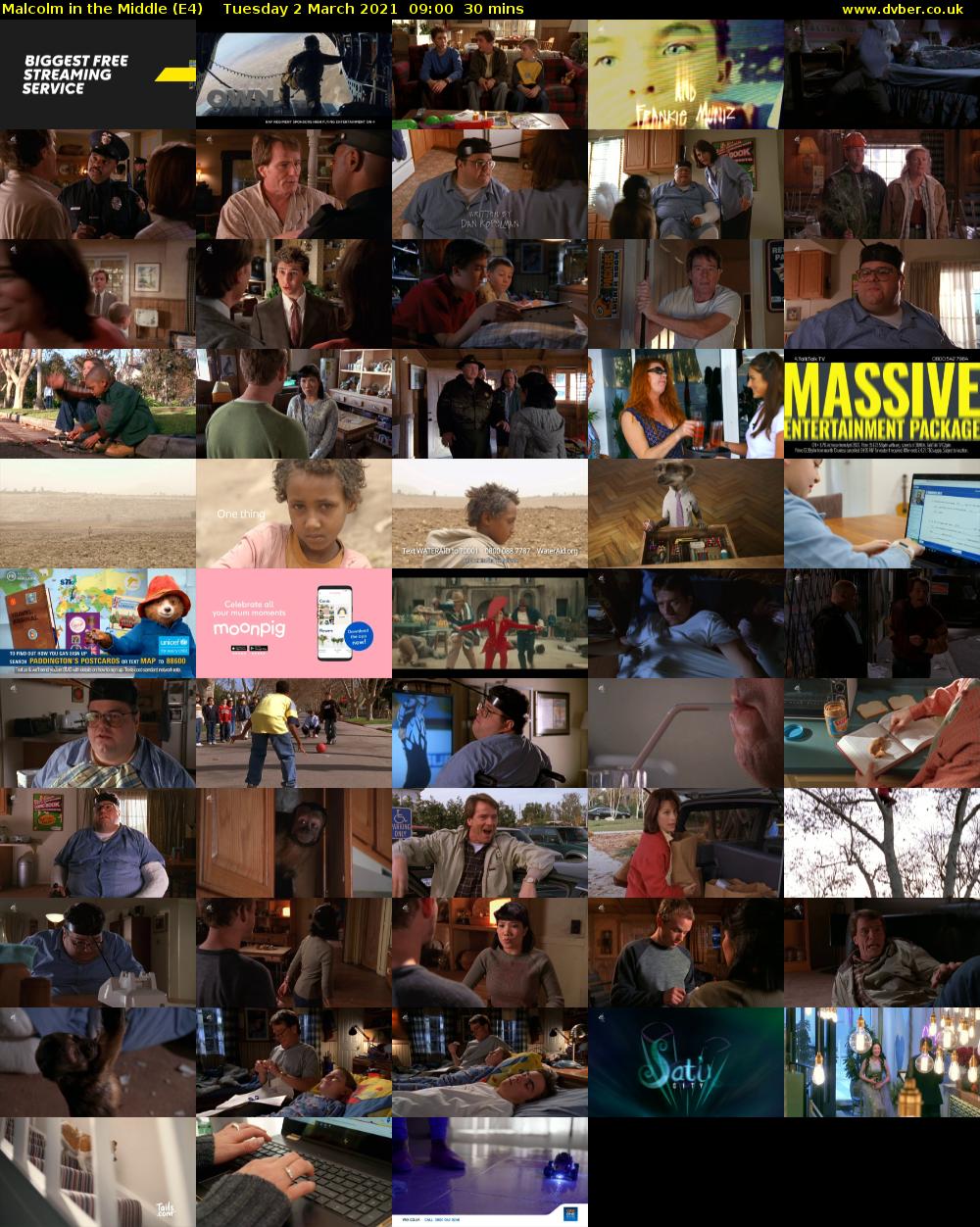 Malcolm in the Middle (E4) Tuesday 2 March 2021 09:00 - 09:30