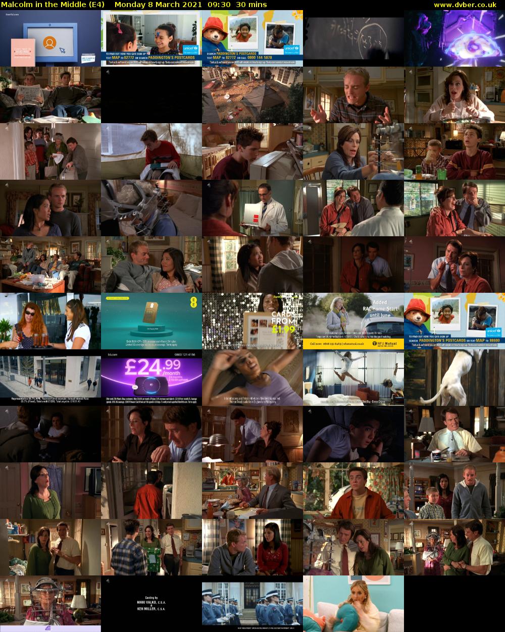 Malcolm in the Middle (E4) Monday 8 March 2021 09:30 - 10:00