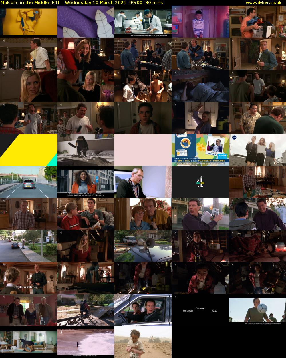 Malcolm in the Middle (E4) Wednesday 10 March 2021 09:00 - 09:30