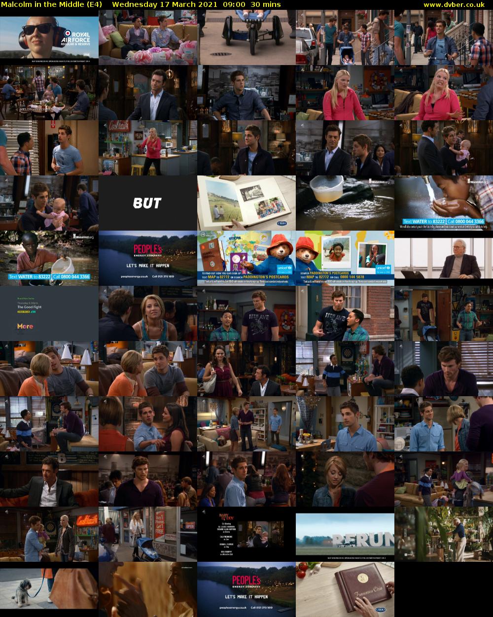 Malcolm in the Middle (E4) Wednesday 17 March 2021 09:00 - 09:30