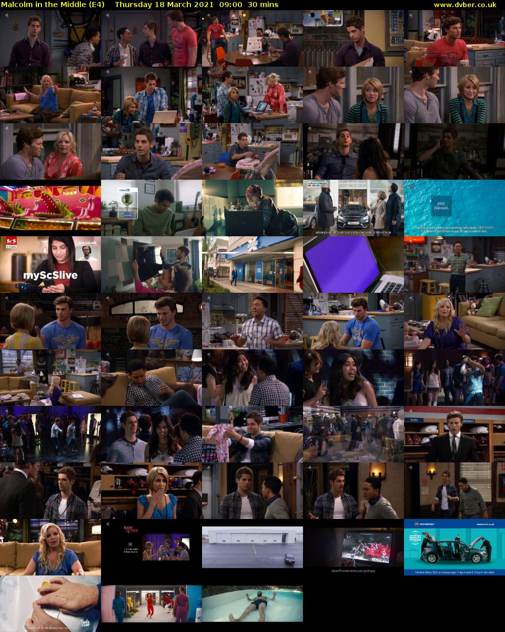 Malcolm in the Middle (E4) Thursday 18 March 2021 09:00 - 09:30
