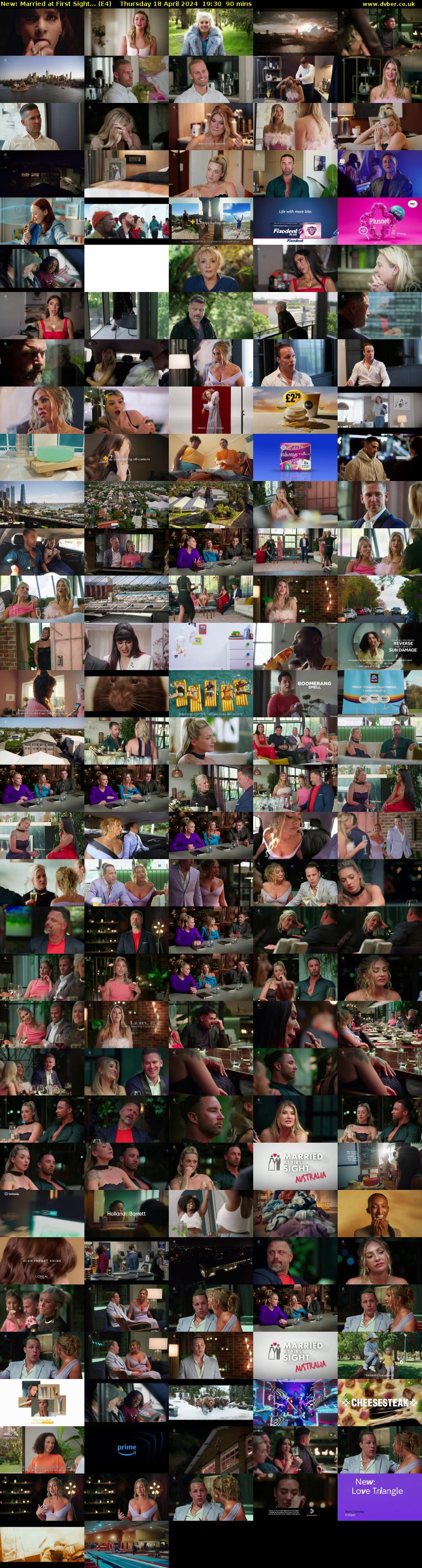 Married at First Sight... (E4) Thursday 18 April 2024 19:30 - 21:00