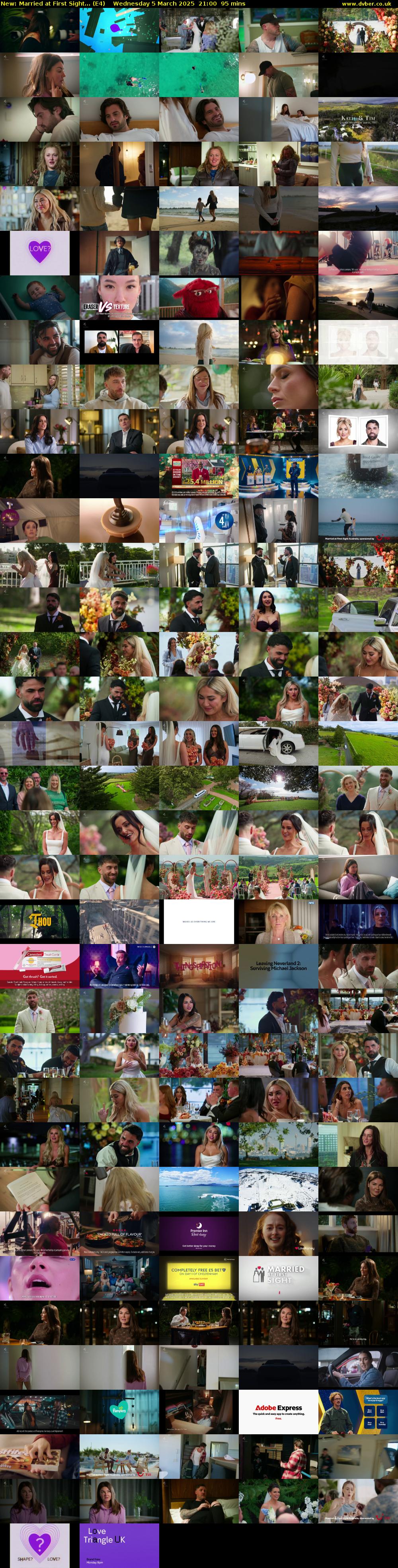 Married at First Sight... (E4) Wednesday 5 March 2025 21:00 - 22:35