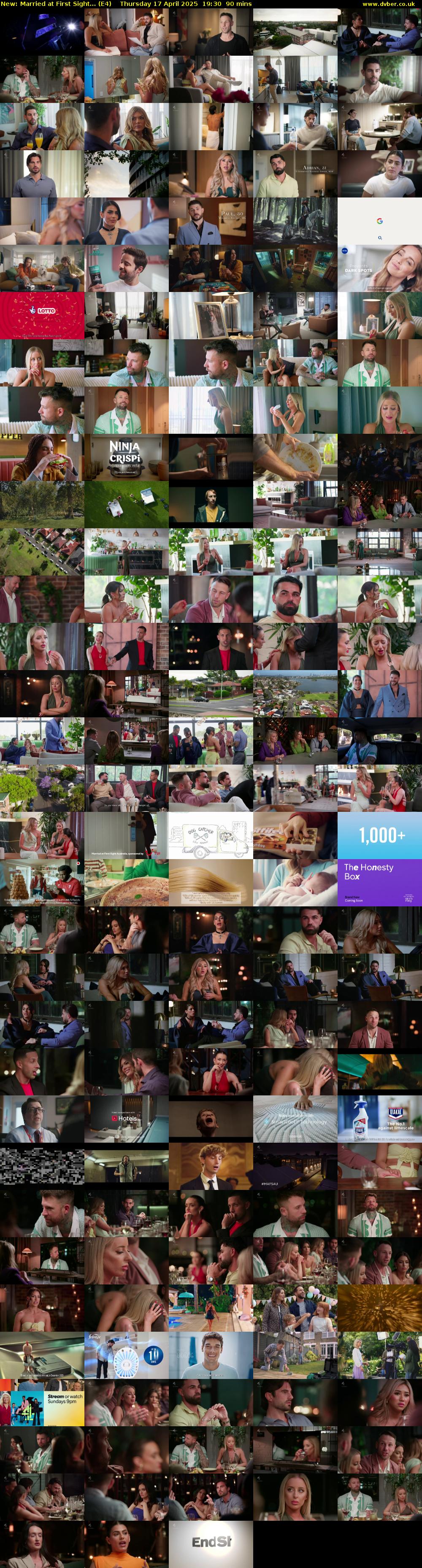 Married at First Sight... (E4) Thursday 17 April 2025 19:30 - 21:00