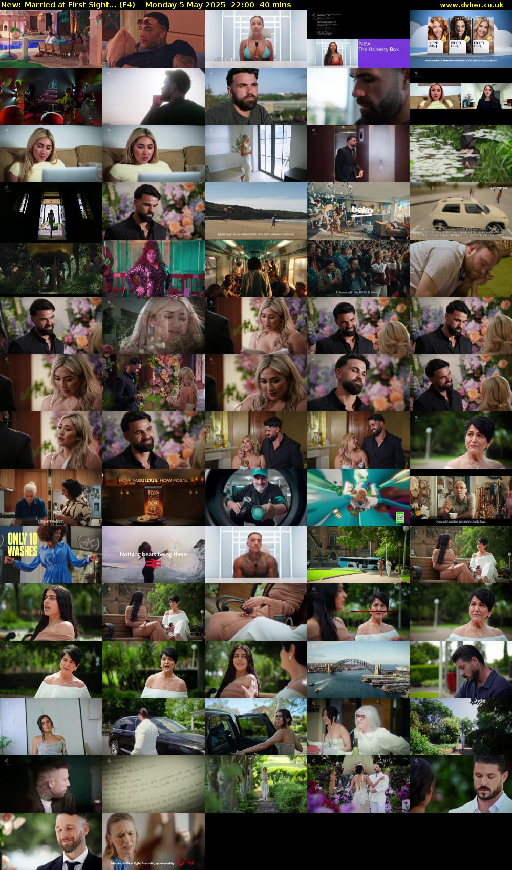 Married at First Sight... (E4) Monday 5 May 2025 22:00 - 22:40