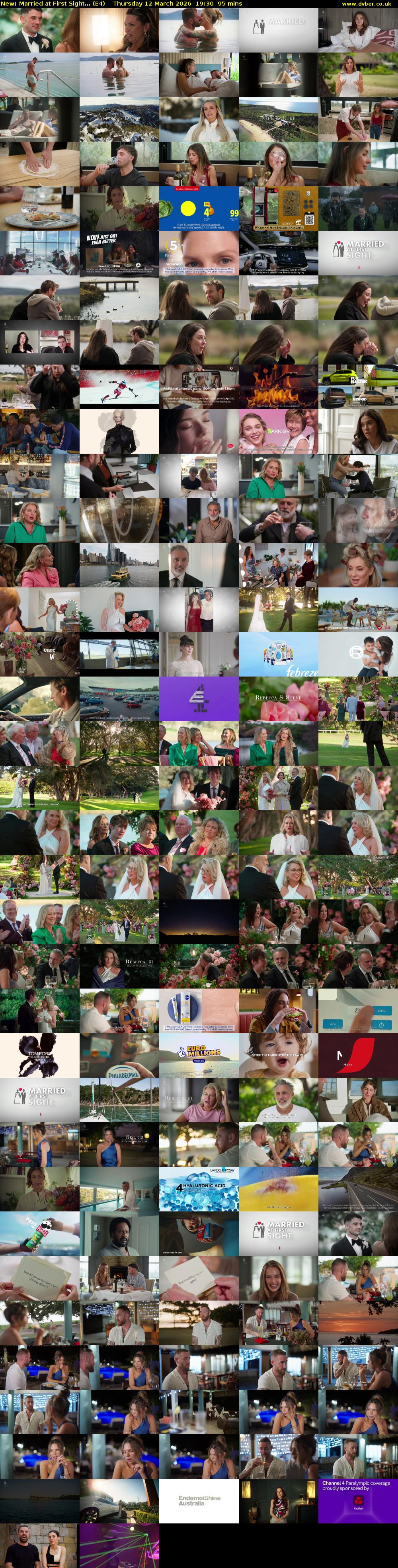 Married at First Sight... (E4) Thursday 12 March 2026 19:30 - 21:05