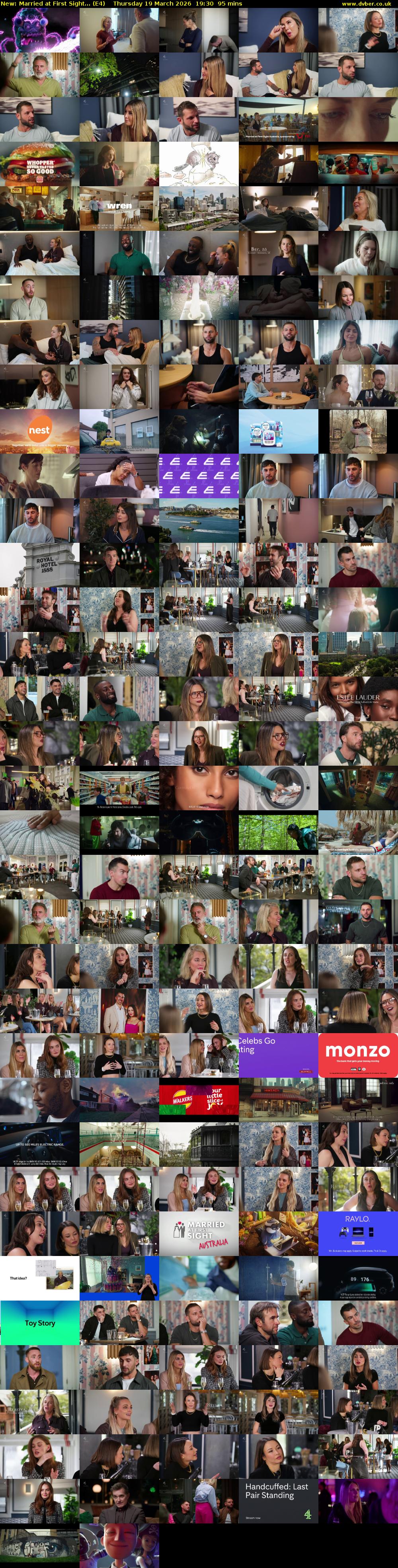 Married at First Sight... (E4) Thursday 19 March 2026 19:30 - 21:05