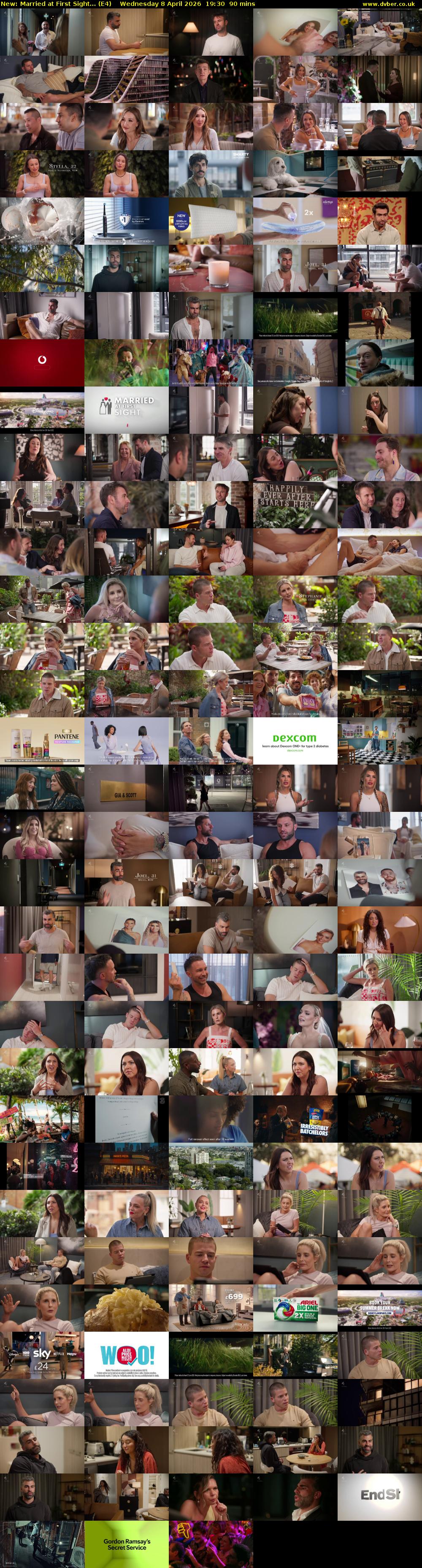Married at First Sight... (E4) Wednesday 8 April 2026 19:30 - 21:00