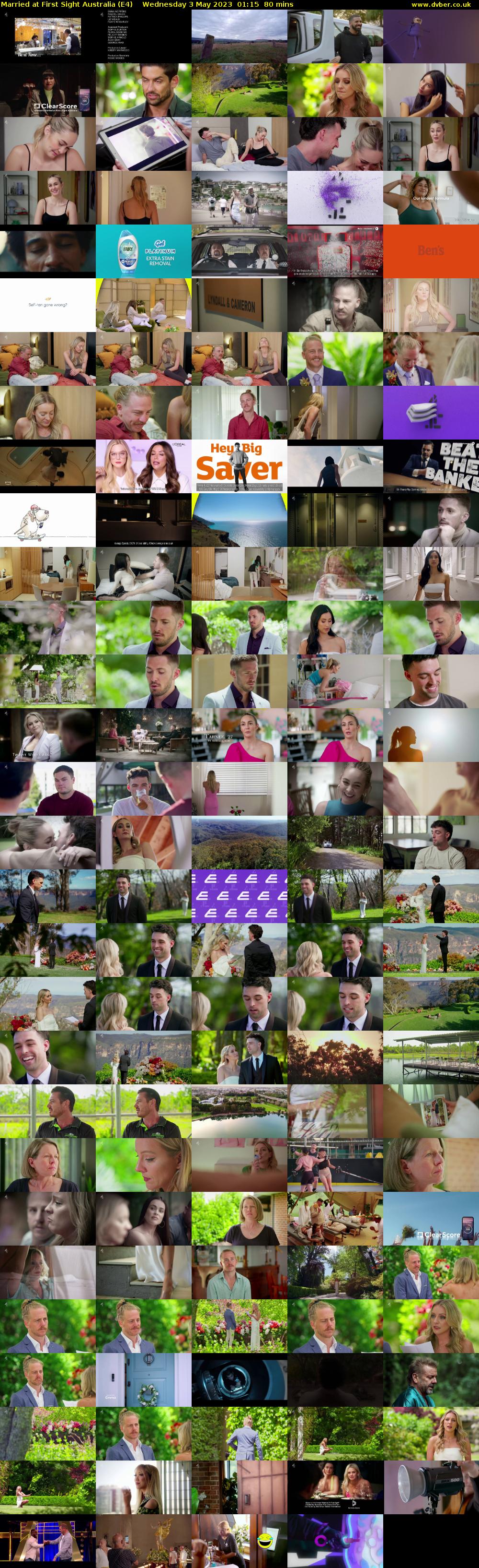 Married at First Sight Australia (E4) Wednesday 3 May 2023 01:15 - 02:35