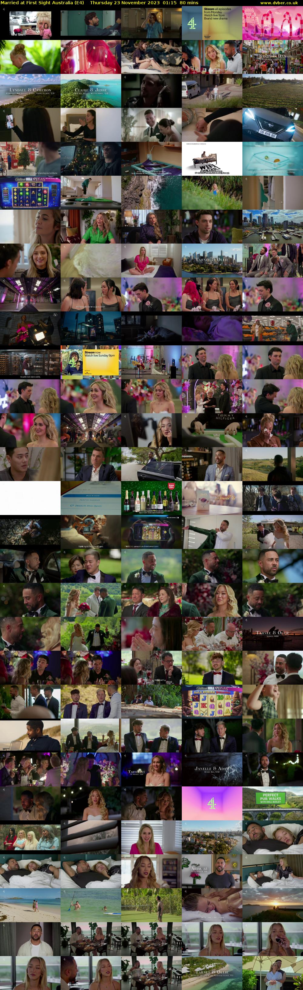 Married at First Sight Australia (E4) Thursday 23 November 2023 01:15 - 02:35