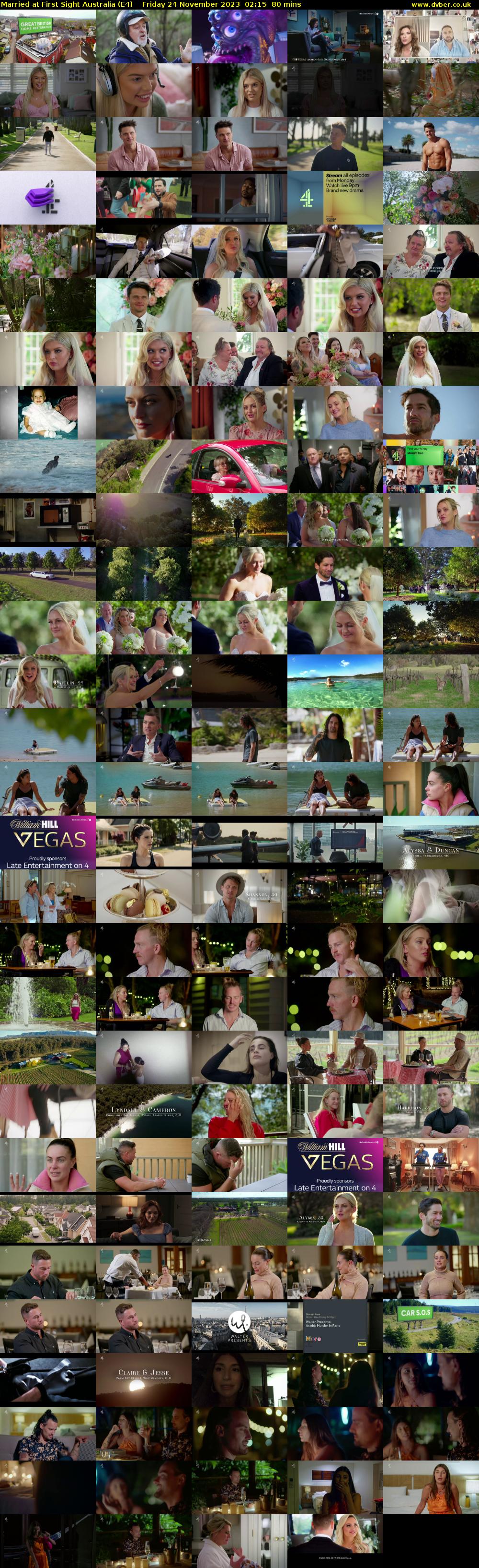 Married at First Sight Australia (E4) Friday 24 November 2023 02:15 - 03:35