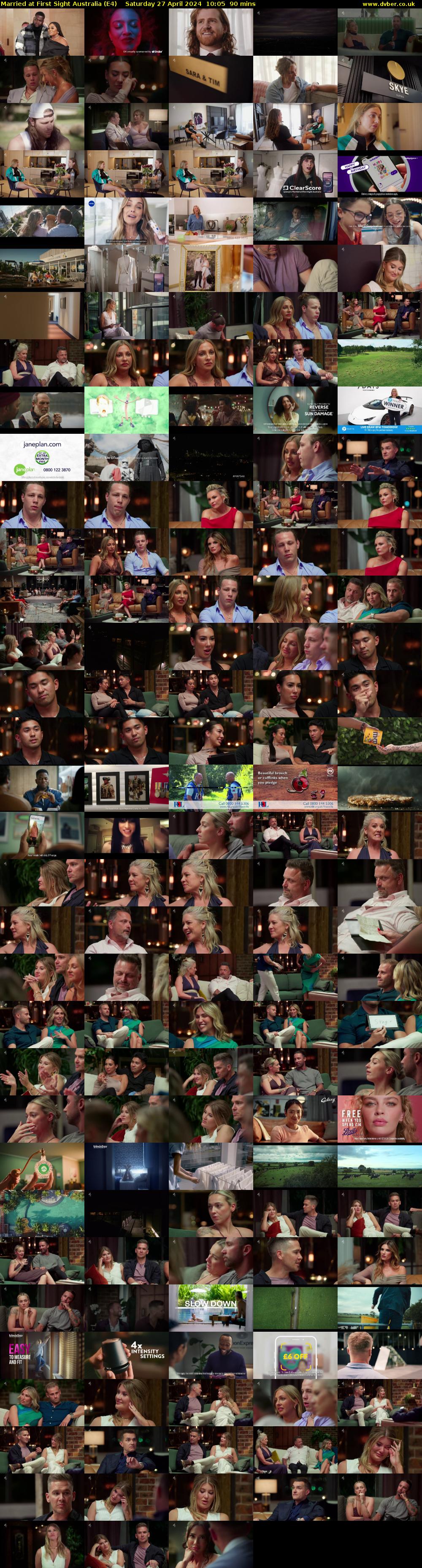 Married at First Sight Australia (E4) Saturday 27 April 2024 10:05 - 11:35