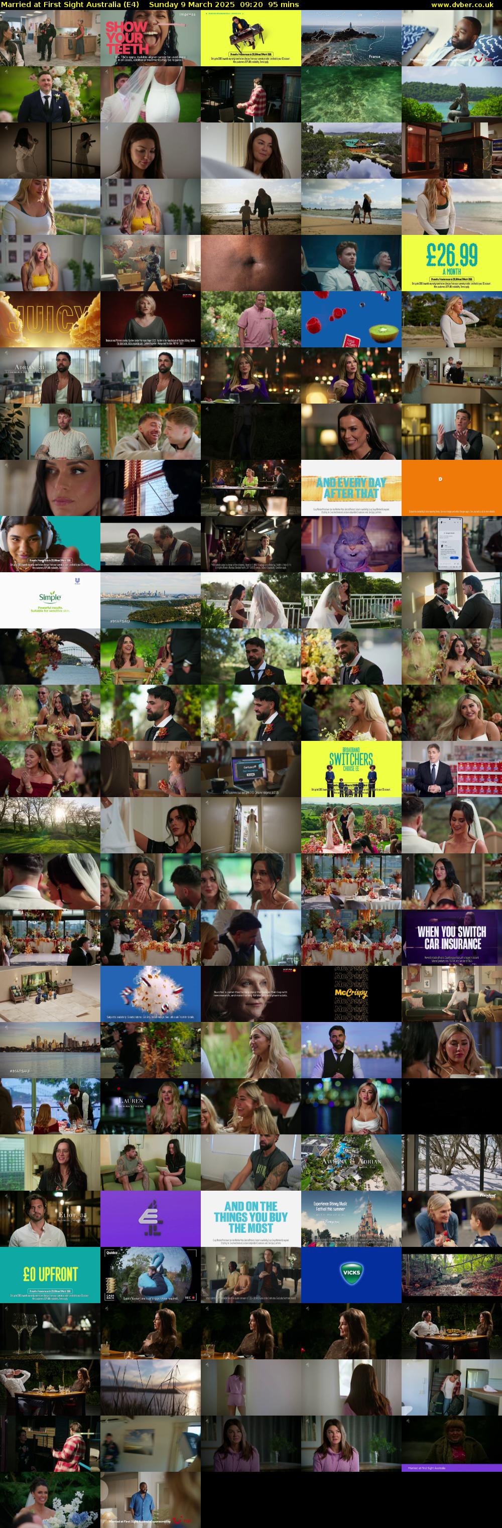 Married at First Sight Australia (E4) Sunday 9 March 2025 09:20 - 10:55