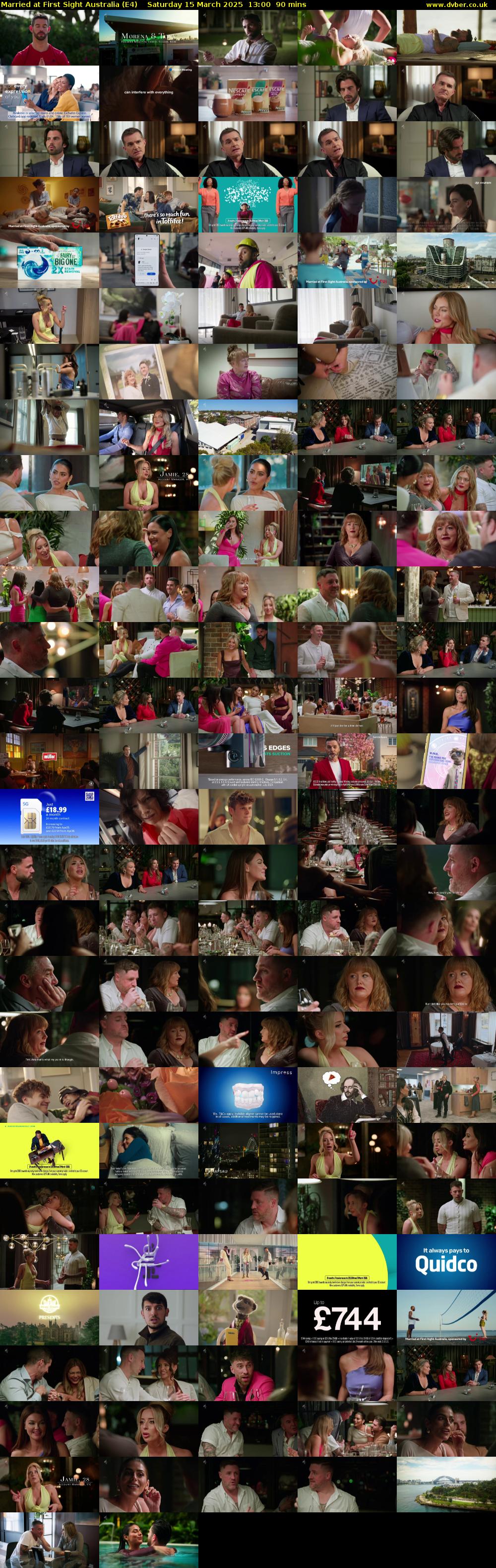 Married at First Sight Australia (E4) Saturday 15 March 2025 13:00 - 14:30