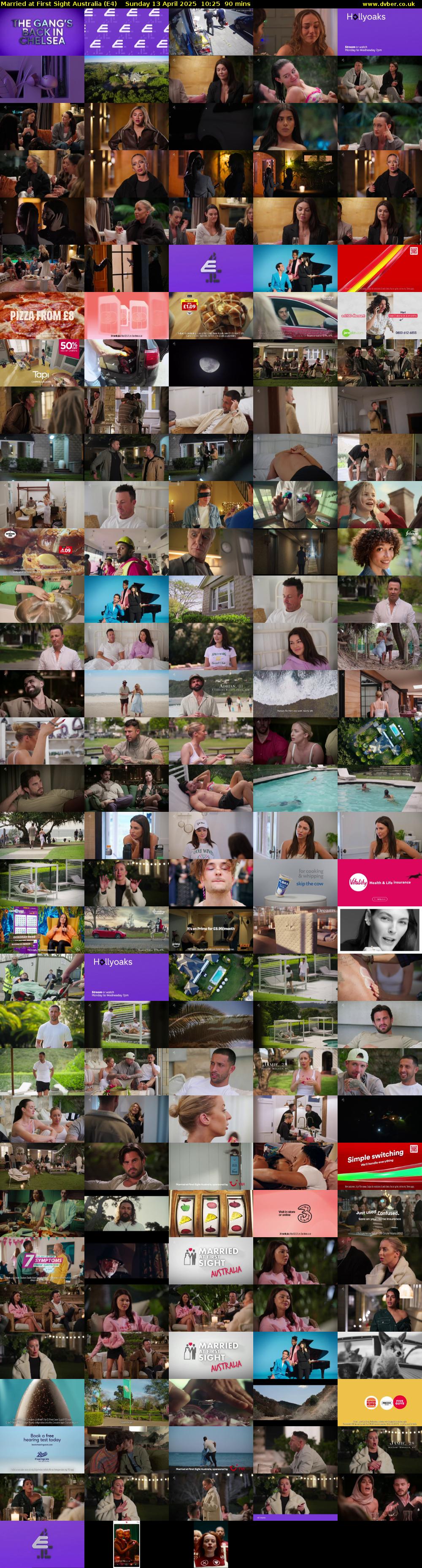 Married at First Sight Australia (E4) Sunday 13 April 2025 10:25 - 11:55