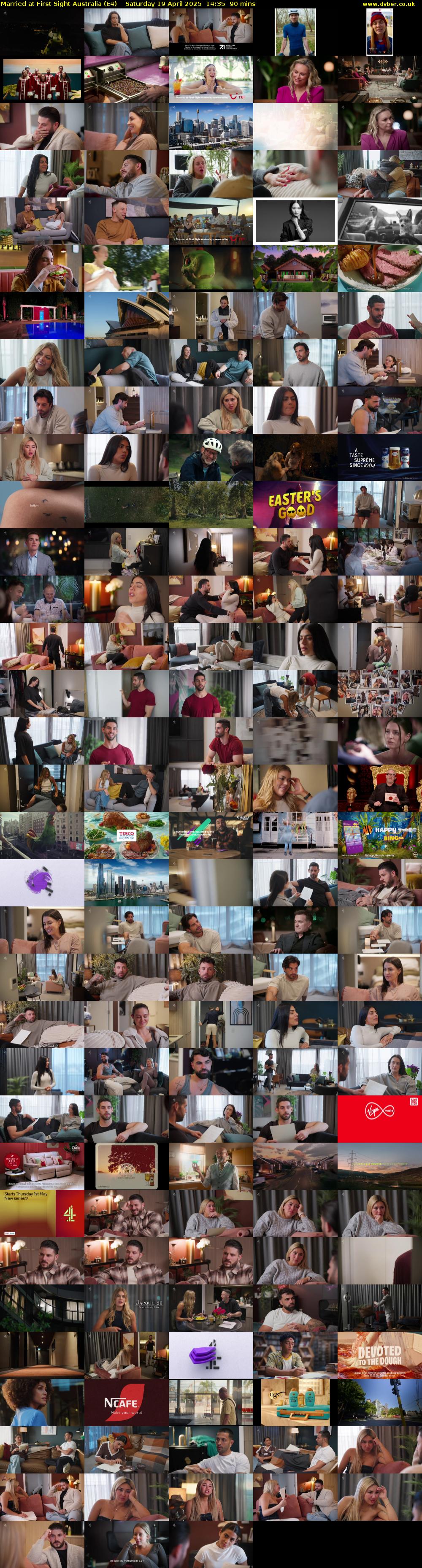 Married at First Sight Australia (E4) Saturday 19 April 2025 14:35 - 16:05