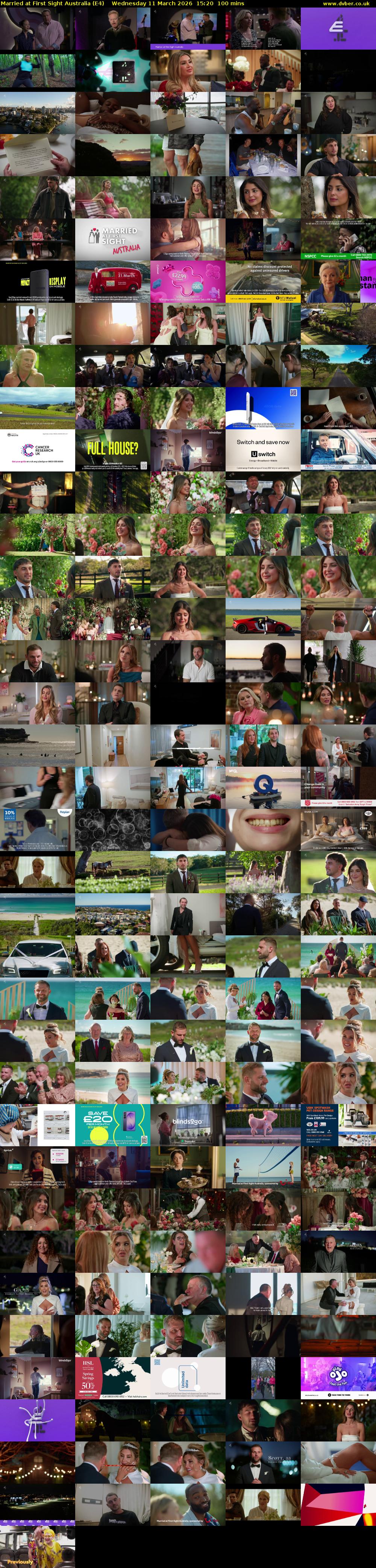 Married at First Sight Australia (E4) Wednesday 11 March 2026 15:20 - 17:00