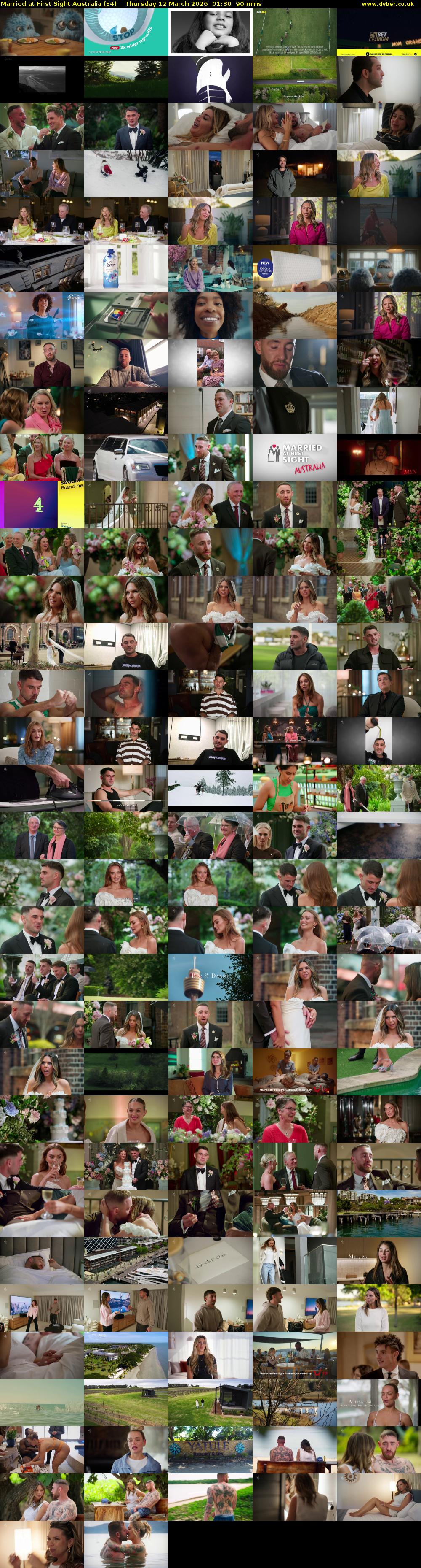 Married at First Sight Australia (E4) Thursday 12 March 2026 01:30 - 03:00