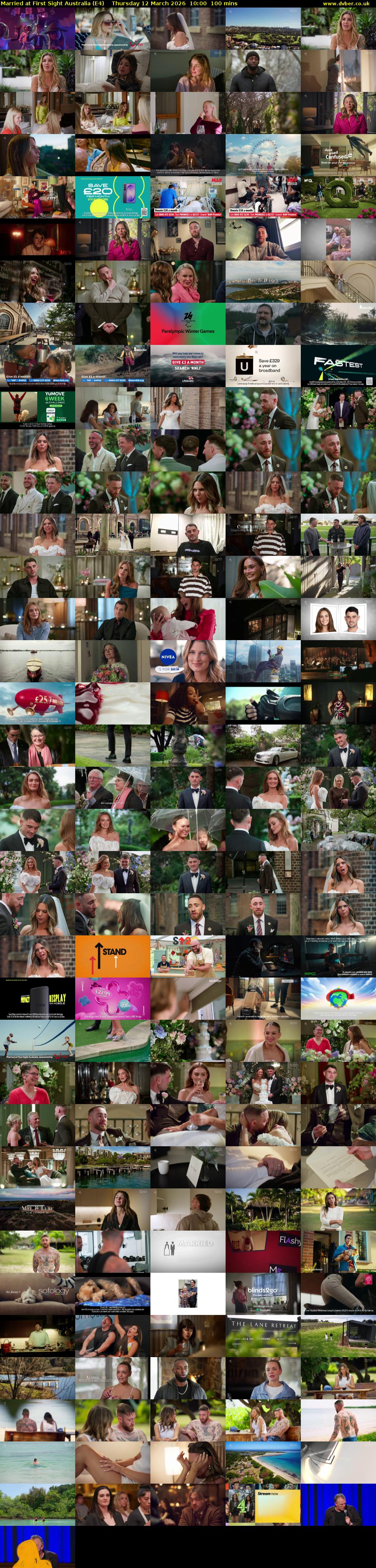 Married at First Sight Australia (E4) Thursday 12 March 2026 10:00 - 11:40