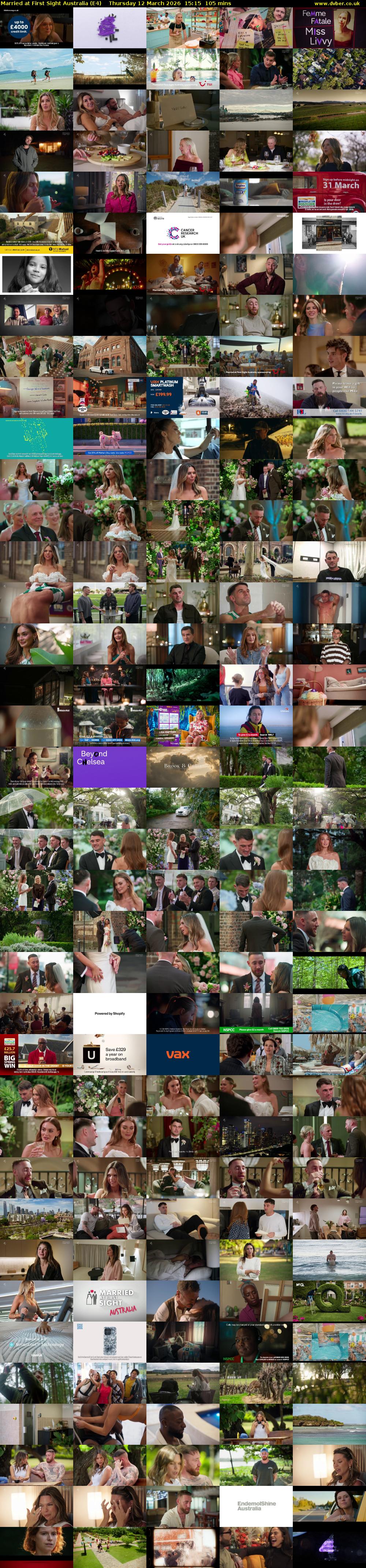 Married at First Sight Australia (E4) Thursday 12 March 2026 15:15 - 17:00