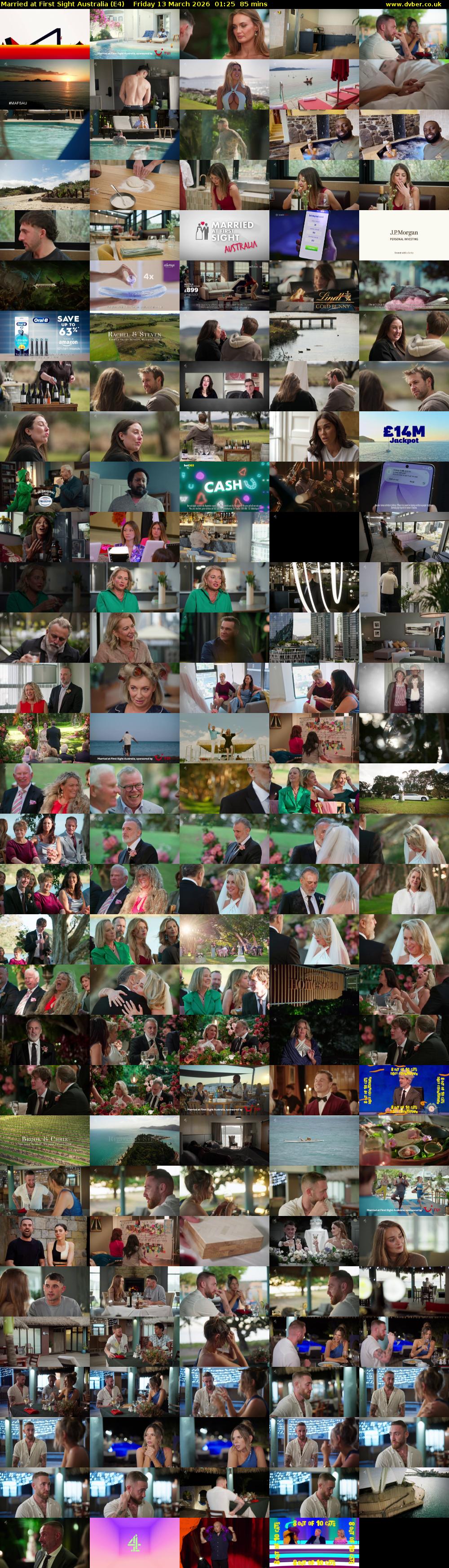 Married at First Sight Australia (E4) Friday 13 March 2026 01:25 - 02:50