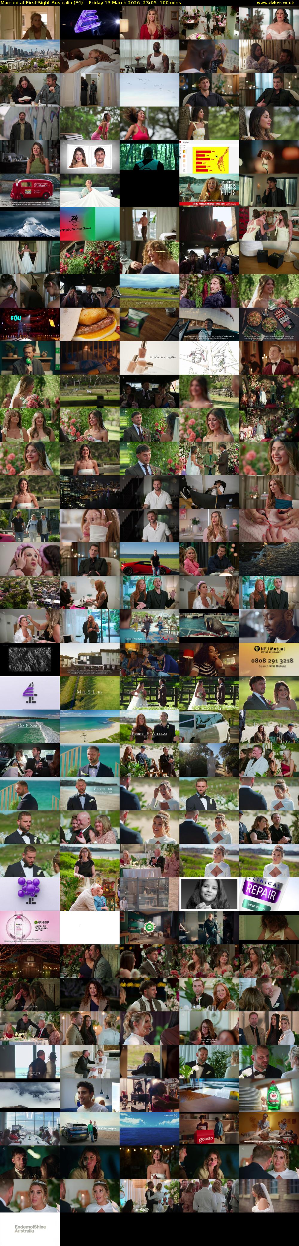 Married at First Sight Australia (E4) Friday 13 March 2026 23:05 - 00:45