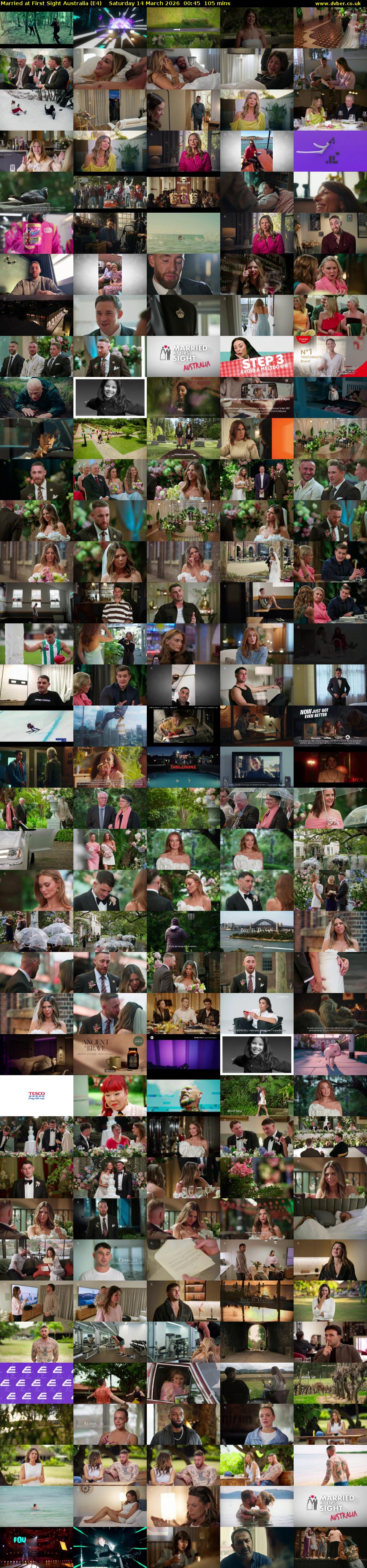 Married at First Sight Australia (E4) Saturday 14 March 2026 00:45 - 02:30