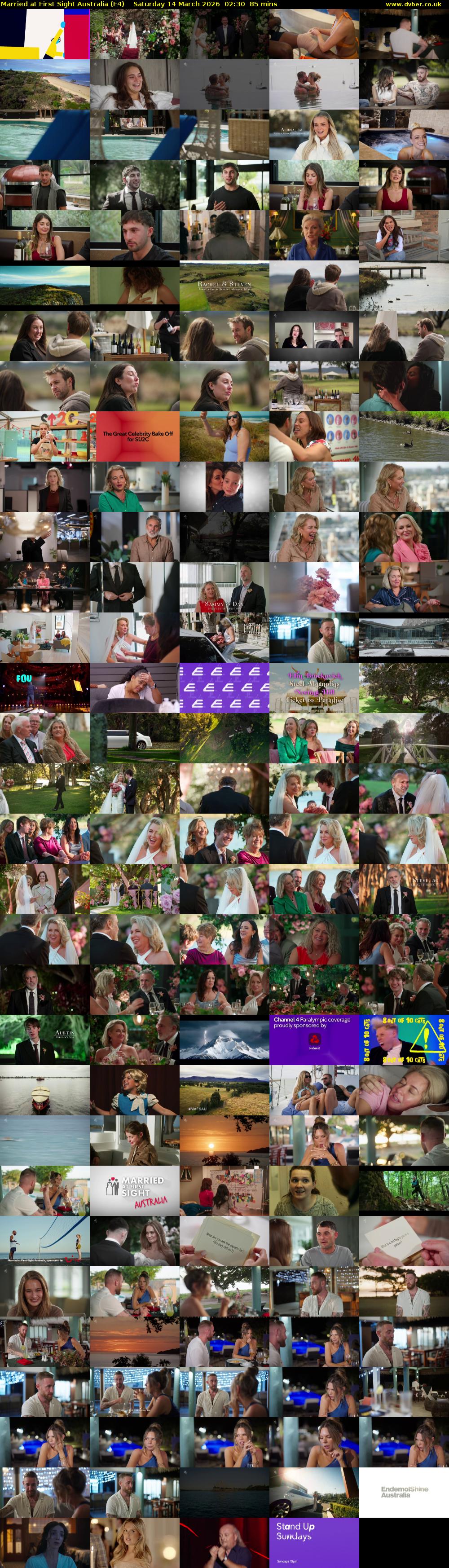 Married at First Sight Australia (E4) Saturday 14 March 2026 02:30 - 03:55